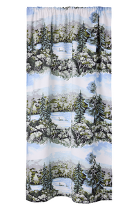 108817-6072; Vallila Muonio-verho Sininen-vihreä / 140x250 cm 