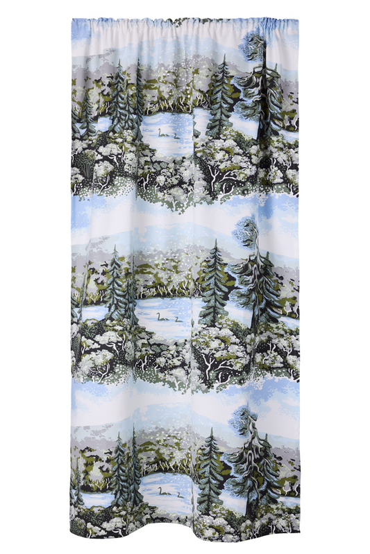 108817-6072; Vallila Muonio-verho Sininen-vihreä / 140x250 cm 