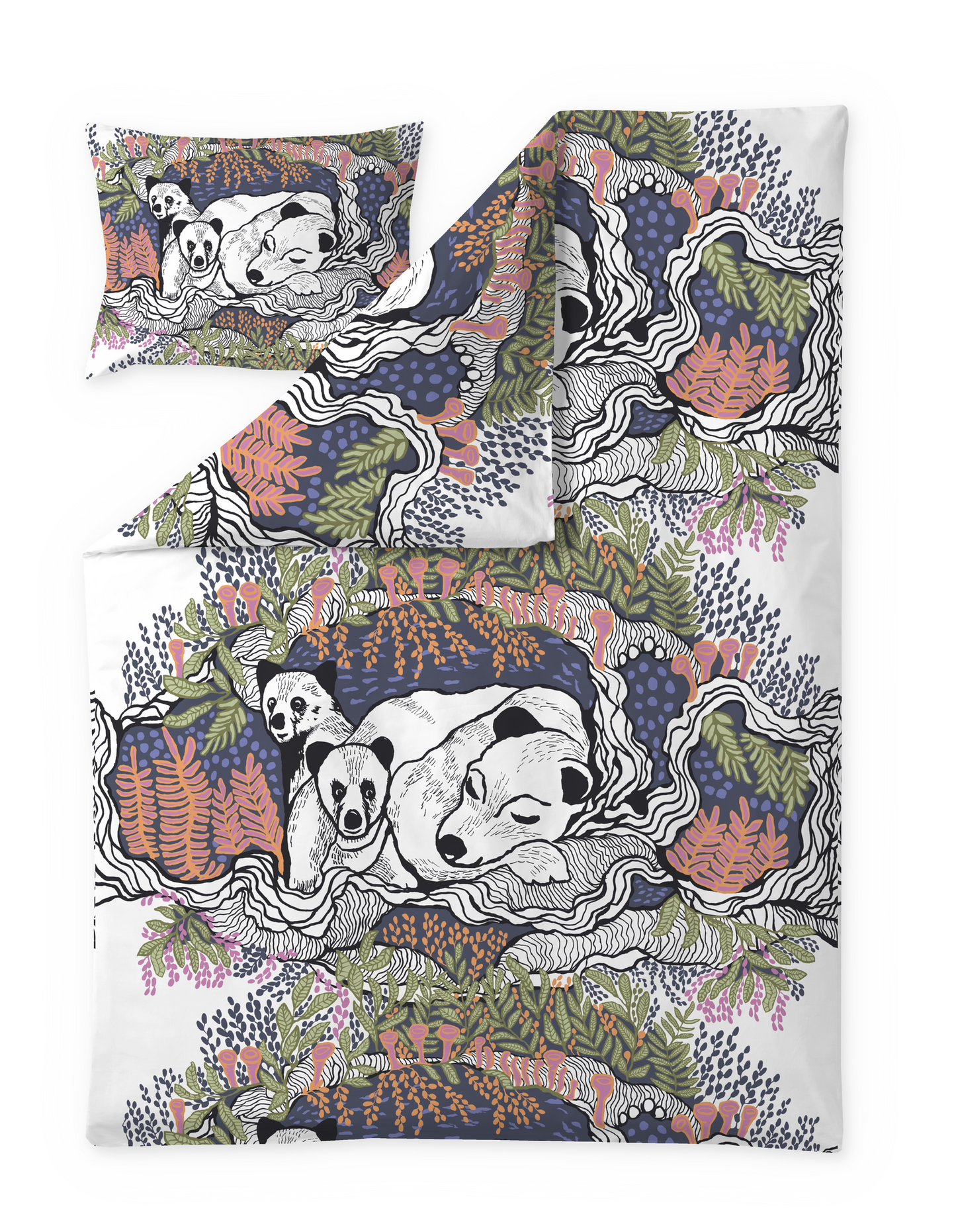 109040-8000; Vallila Unikeot-pussilakanasetti Monivärinen / 150x210 cm 