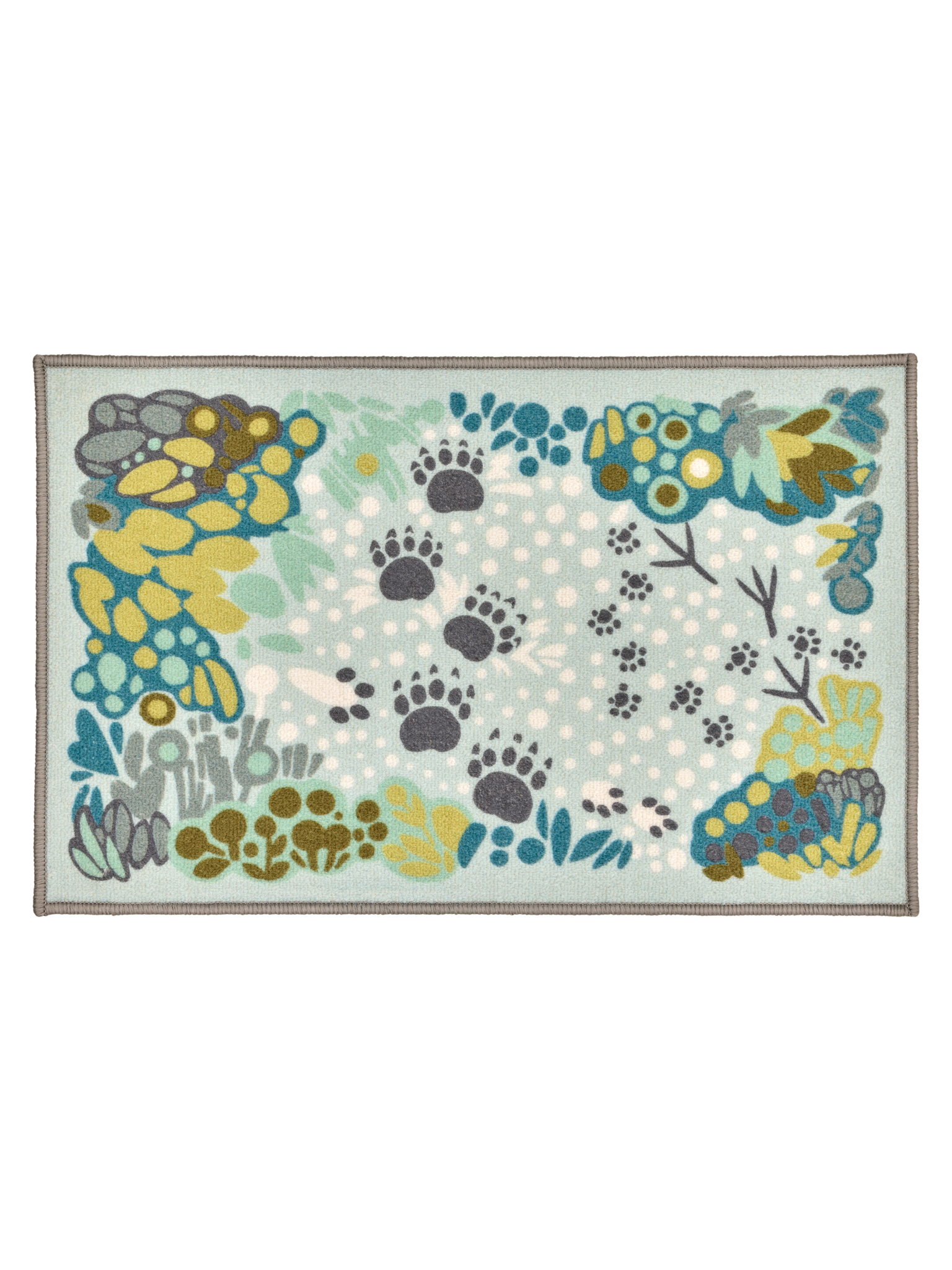 109098-7100; Vallila Tassuttelu-kynnysmatto Mintunvihreä / 50x80 cm 