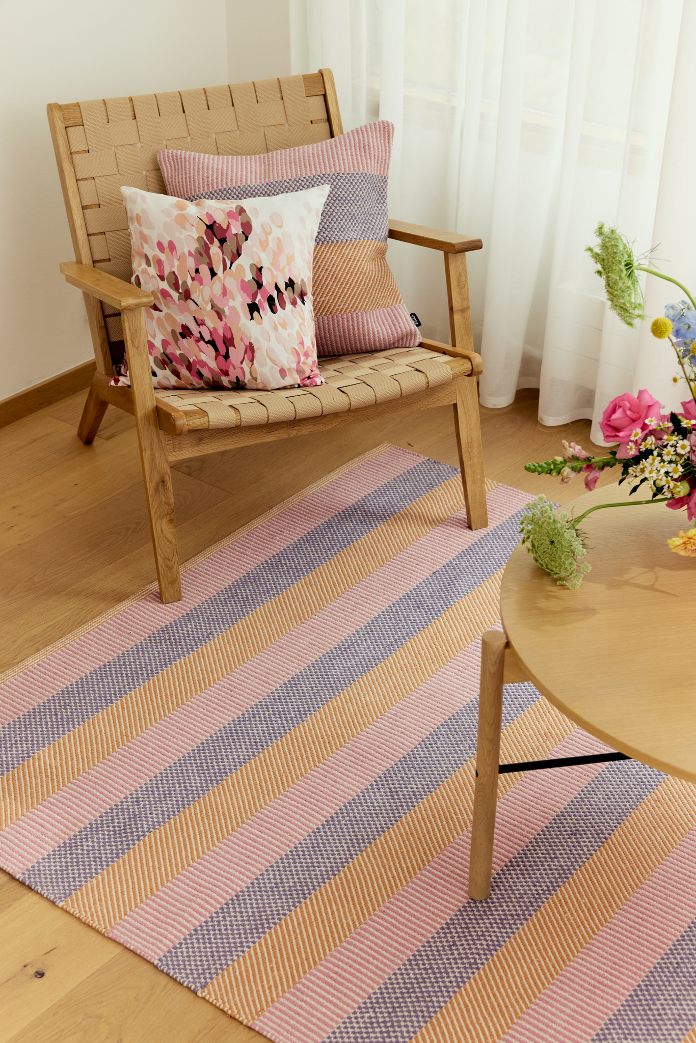 108640-3900_1; Vallila Piknik-koristetyynynpäällinen Roosa / 50x50 cm 