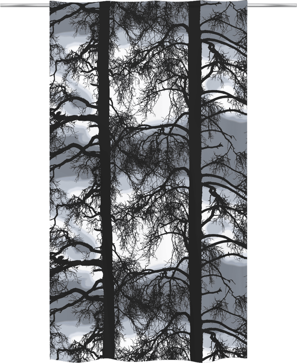 107223-143; Vallila Kelohonka-pimennysverho Harmaa / 140x250 cm 