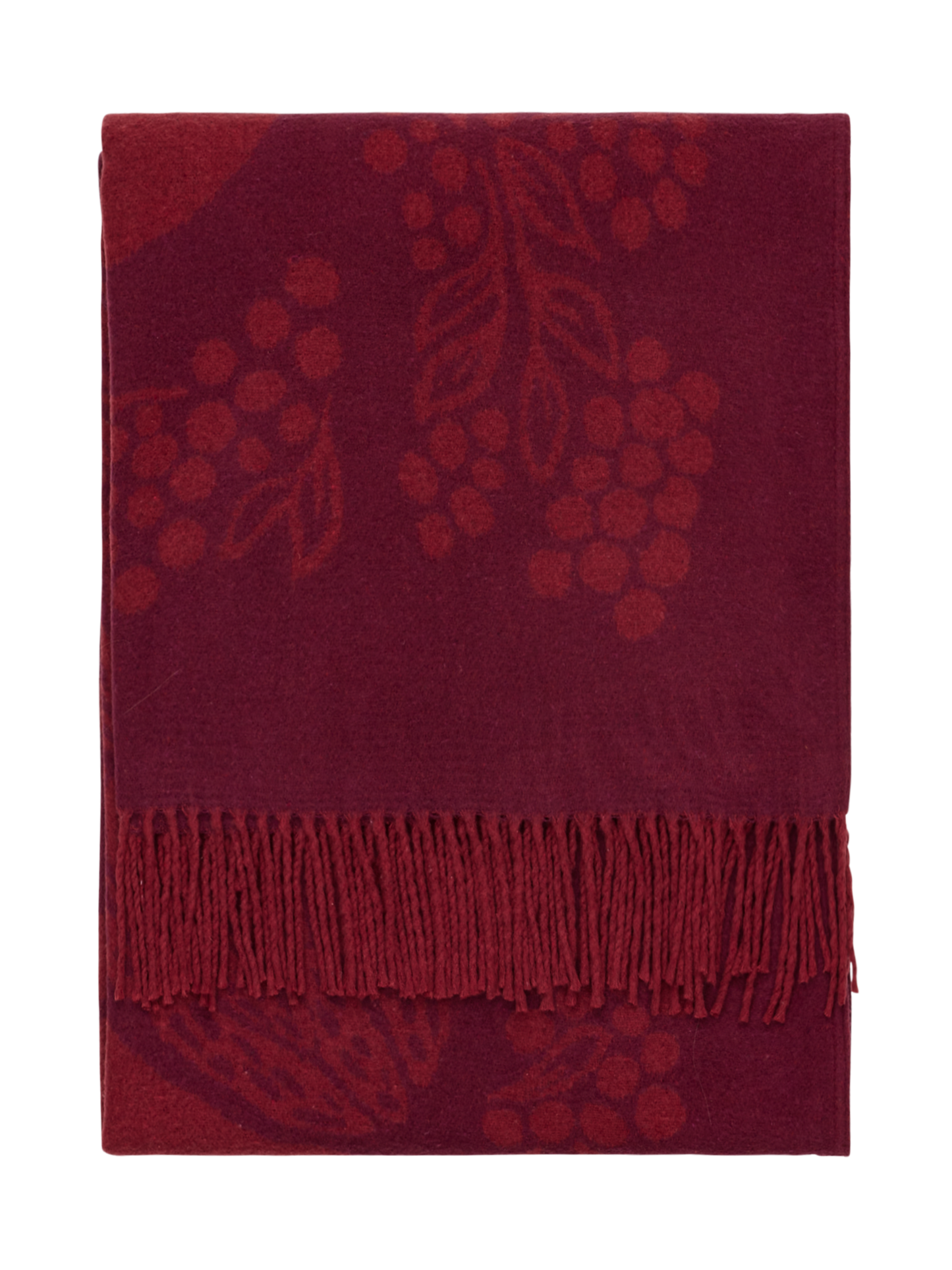 109386-4900_3; Vallila Viserrys-huopa Viininpunainen / 125x170 cm 
