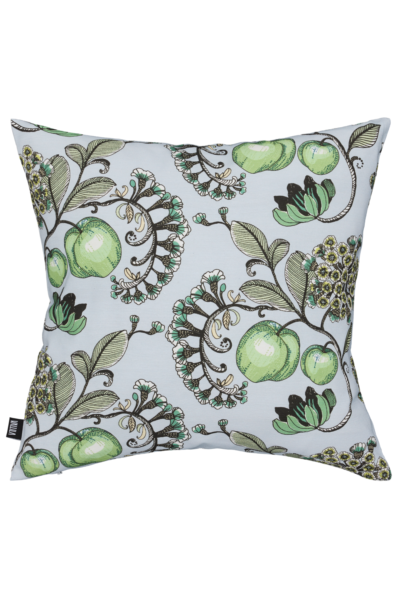 109206-18_2; Vallila Persikka-koristetyynynpäällinen Vihreä / 43x43 cm 