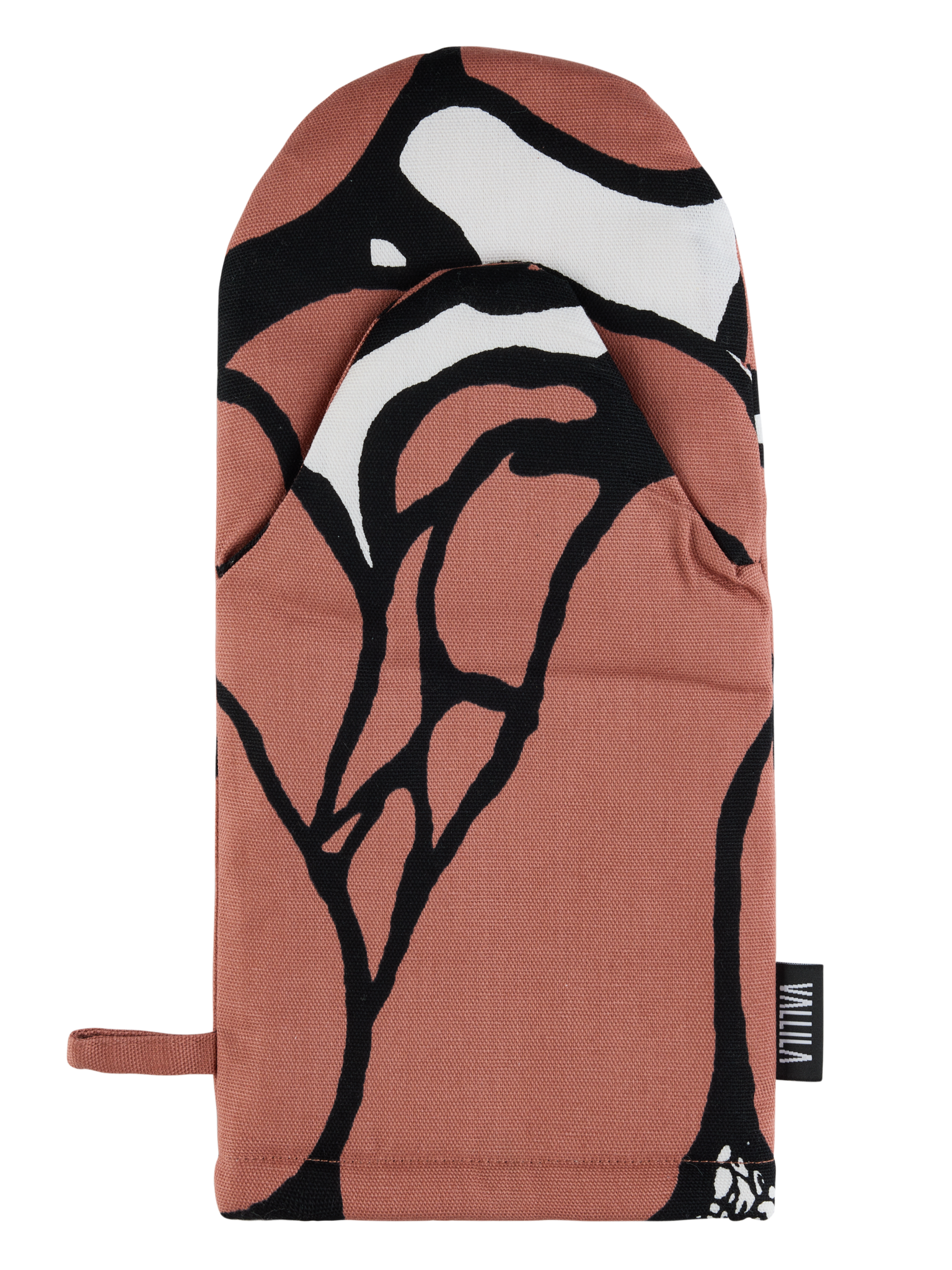 107099-4202; Vallila Makeba-patakinnas Punainen-harmaa / 15x34 cm 