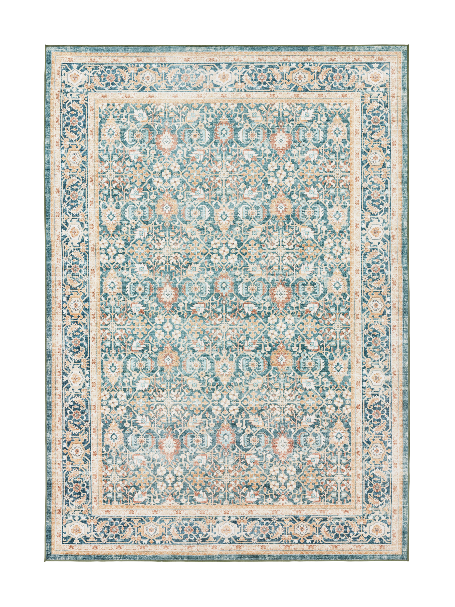 108336-7464; Vallila Jalokivi-matto Turkoosi / 200x300 cm 