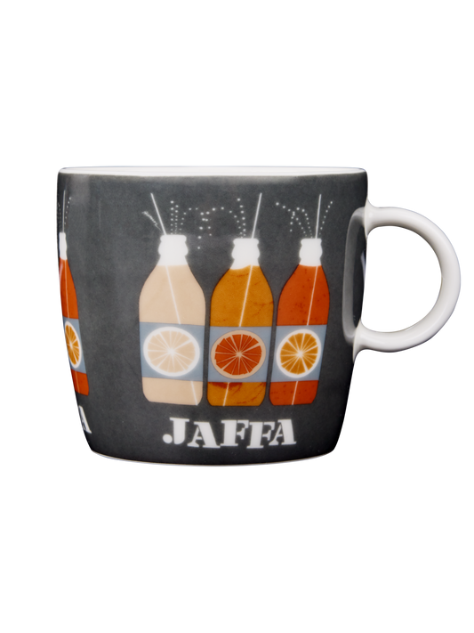 108970-9830; Vallila Jaffa-muki Harmaa-oranssi / 3,5 dl 