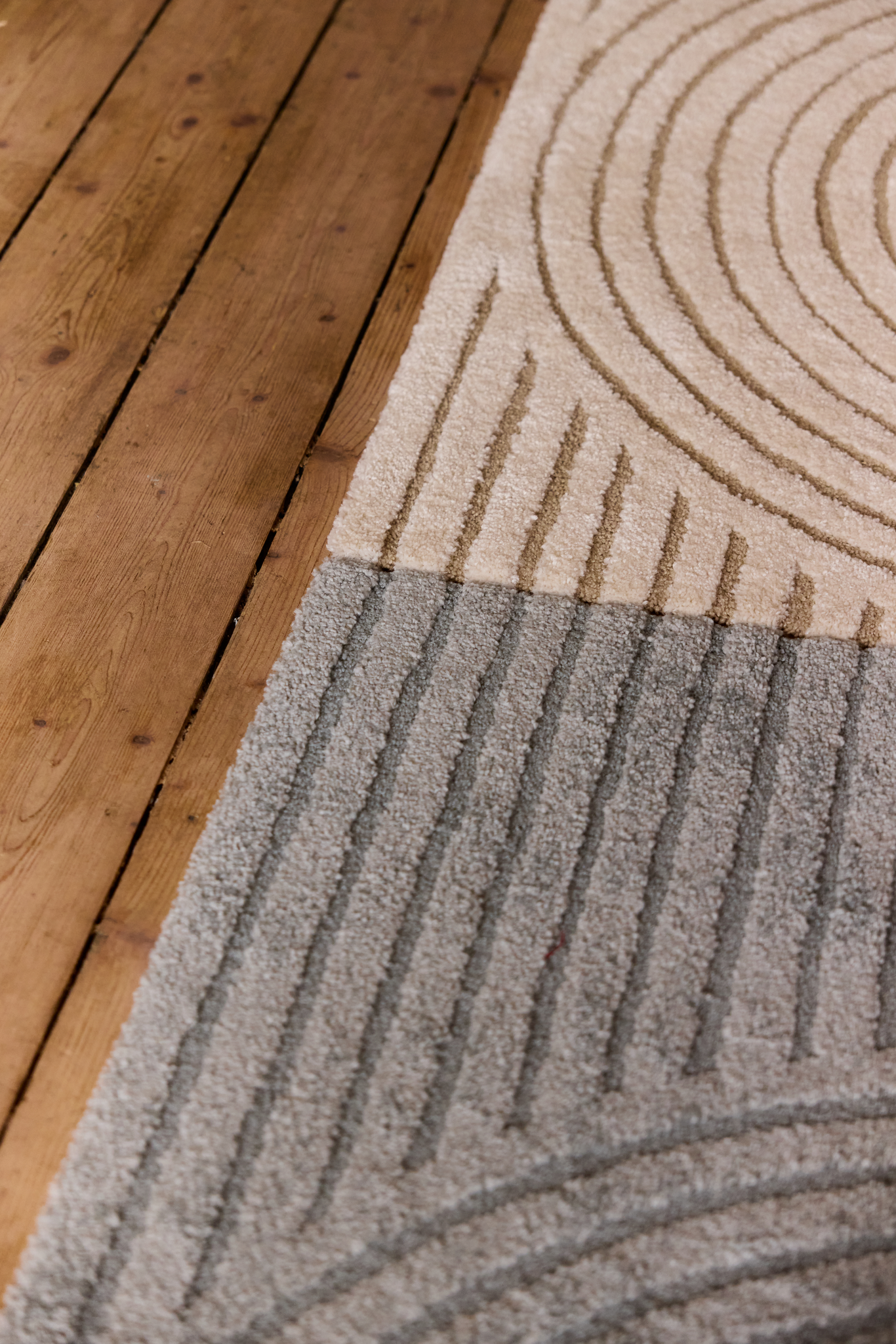 109120-1002_2; 109121-1002_2; Vallila Kasvu-matto Beige-valkoinen / 160x230 cm 