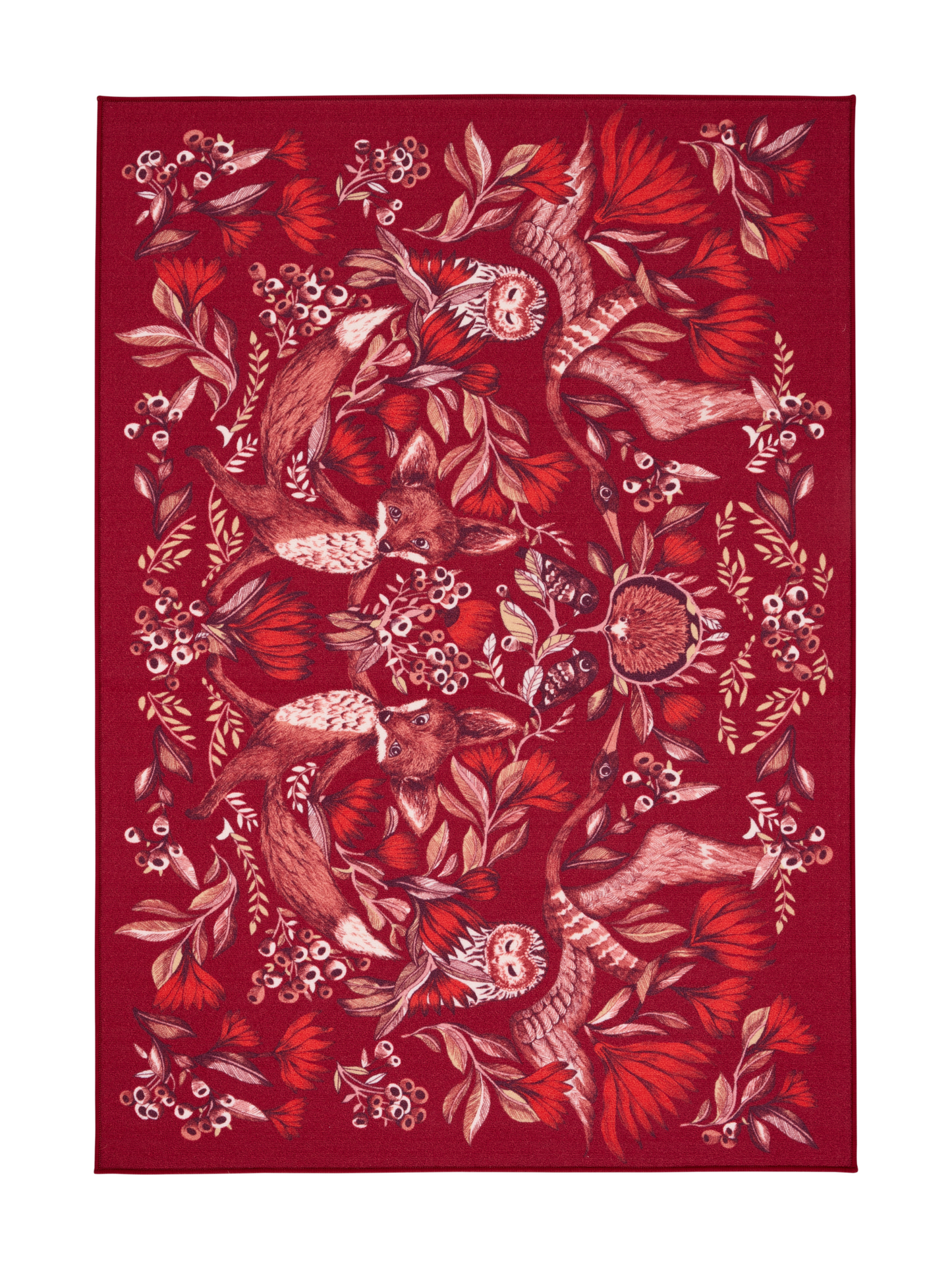 108732-4700; Vallila Fabula-matto Punainen / 133x190 cm 