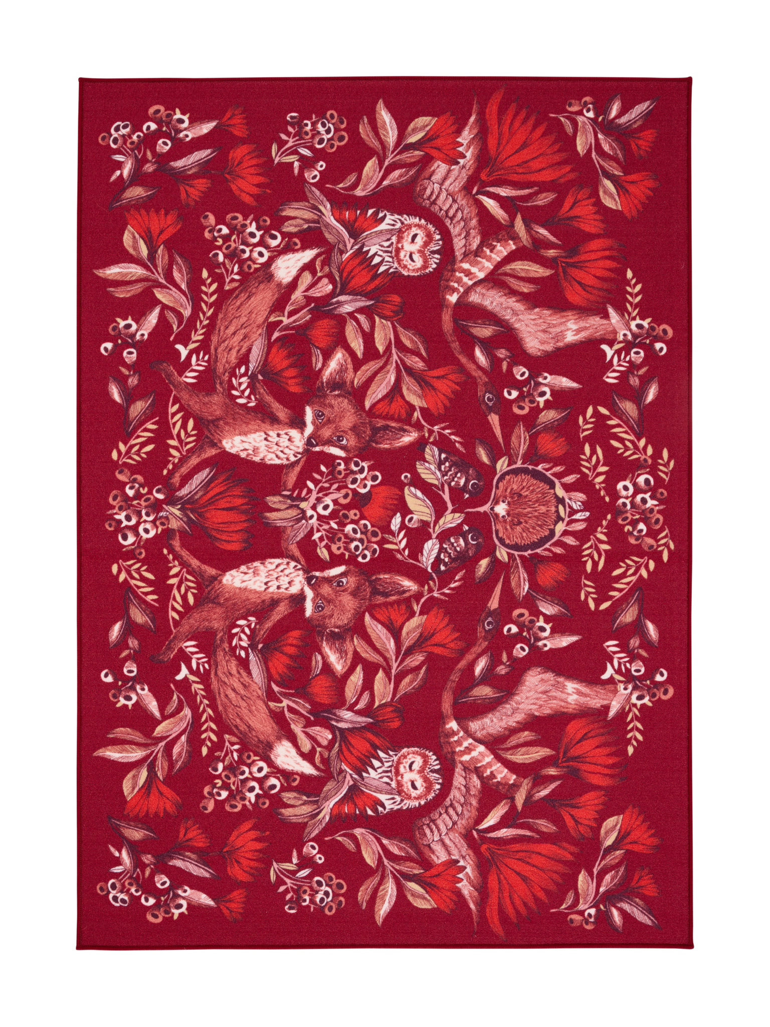 108732-4700; Vallila Fabula-matto Punainen / 133x190 cm 