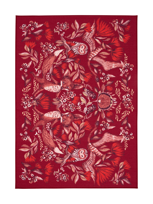 108732-4700; Vallila Fabula-matto Punainen / 133x190 cm 