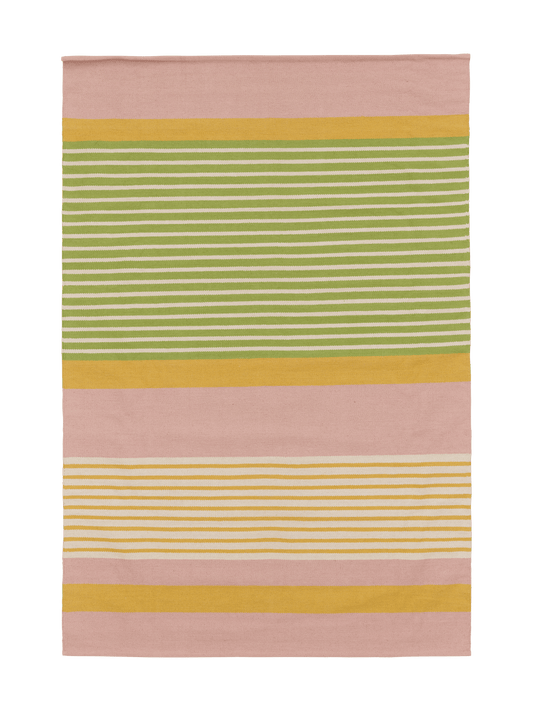 109266-4326; Vallila Pornainen-matto Pinkki-keltainen / 140x200 cm 