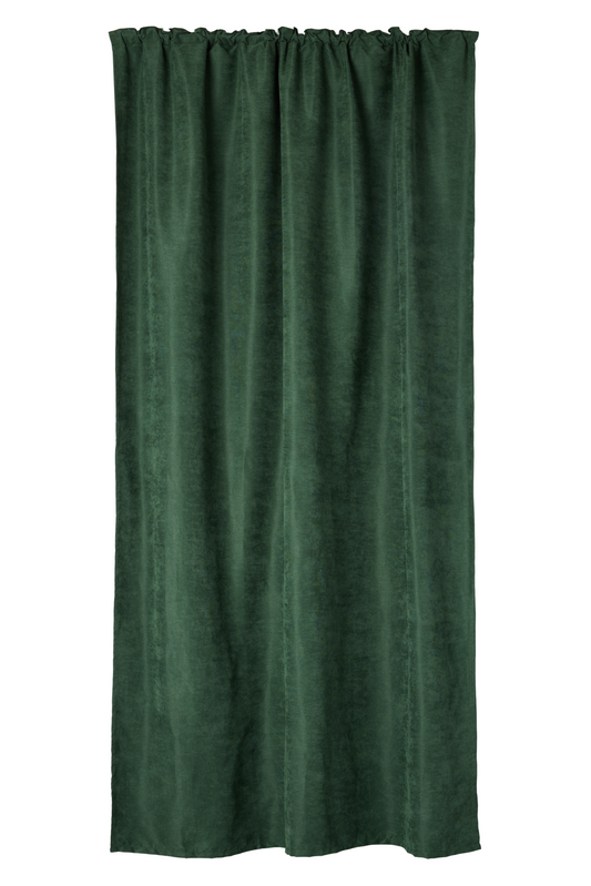 101140-7700; Vallila Royal-verho Tummanvihreä / 140x250 cm 