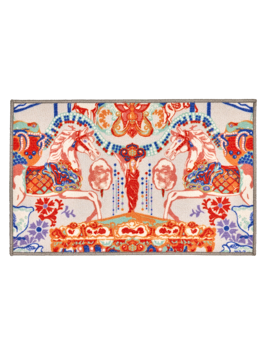 109220-8000; Vallila Fanfaari-kynnysmatto Monivärinen / 50x80 cm 