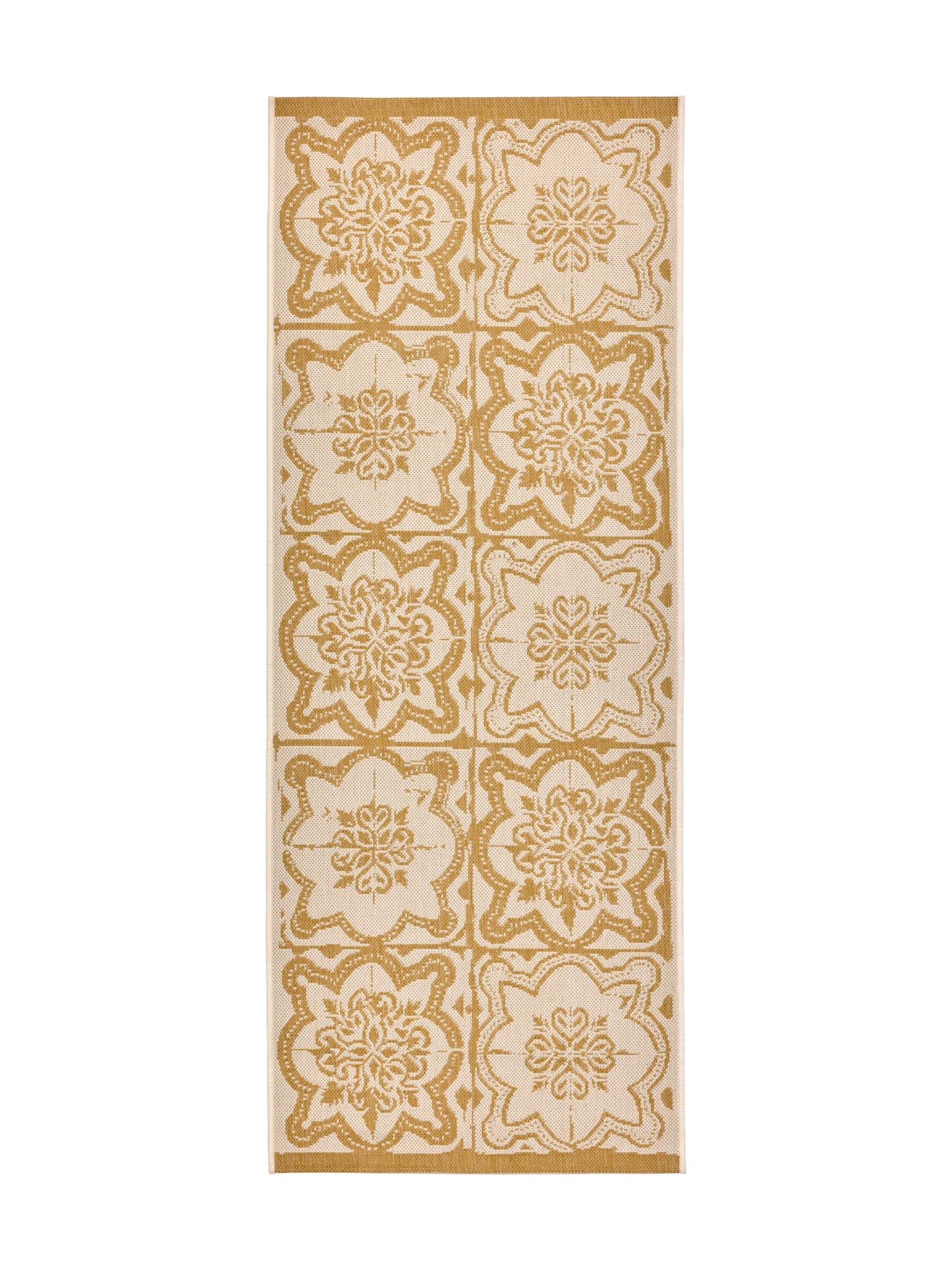 108593-2900; Vallila Kujakatti-käytävämatto Keltainen / 80x200 cm 