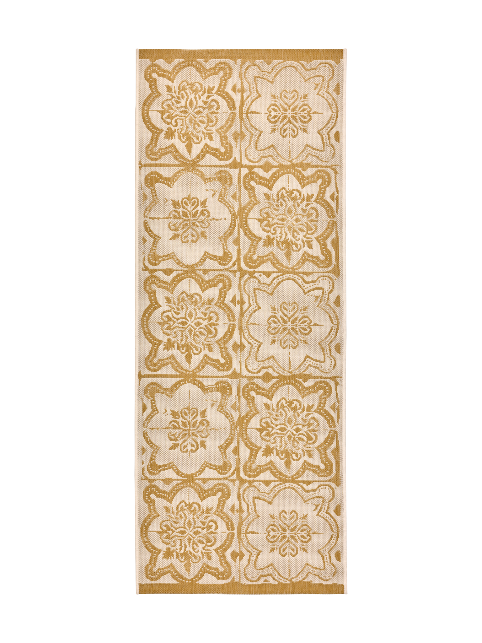 108593-2900; Vallila Kujakatti-käytävämatto Keltainen / 80x200 cm 