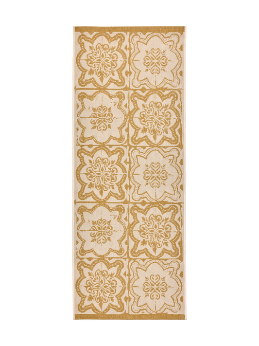 108593-2900; Vallila Kujakatti-käytävämatto Keltainen / 80x200 cm 