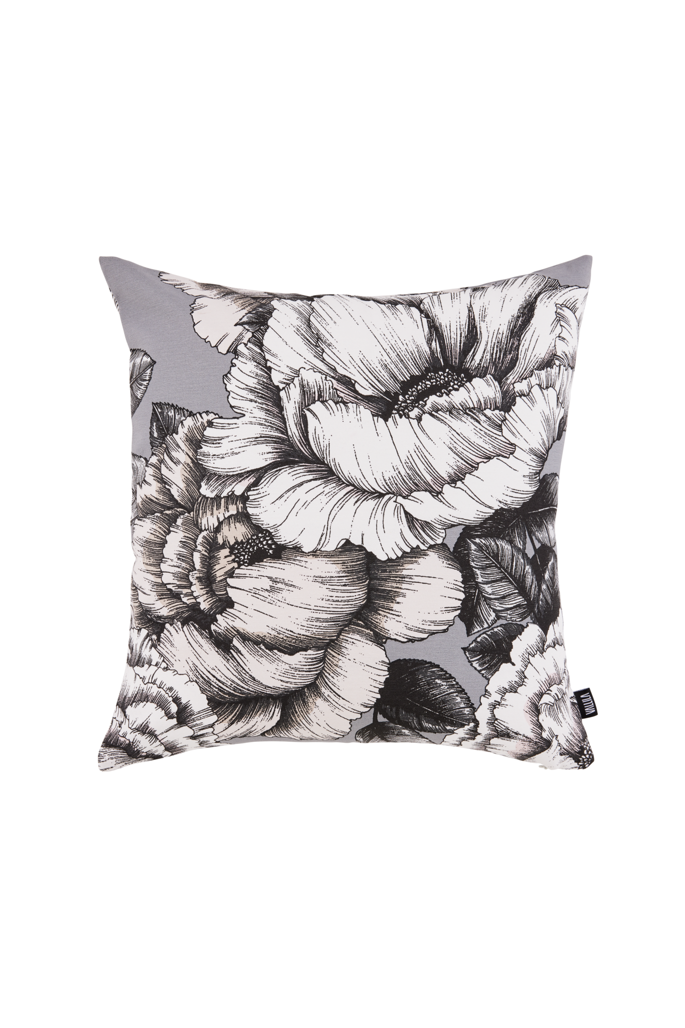 108506-9401; Vallila Alma-koristetyynynpäällinen Harmaa-valkoinen / 43x43 cm 