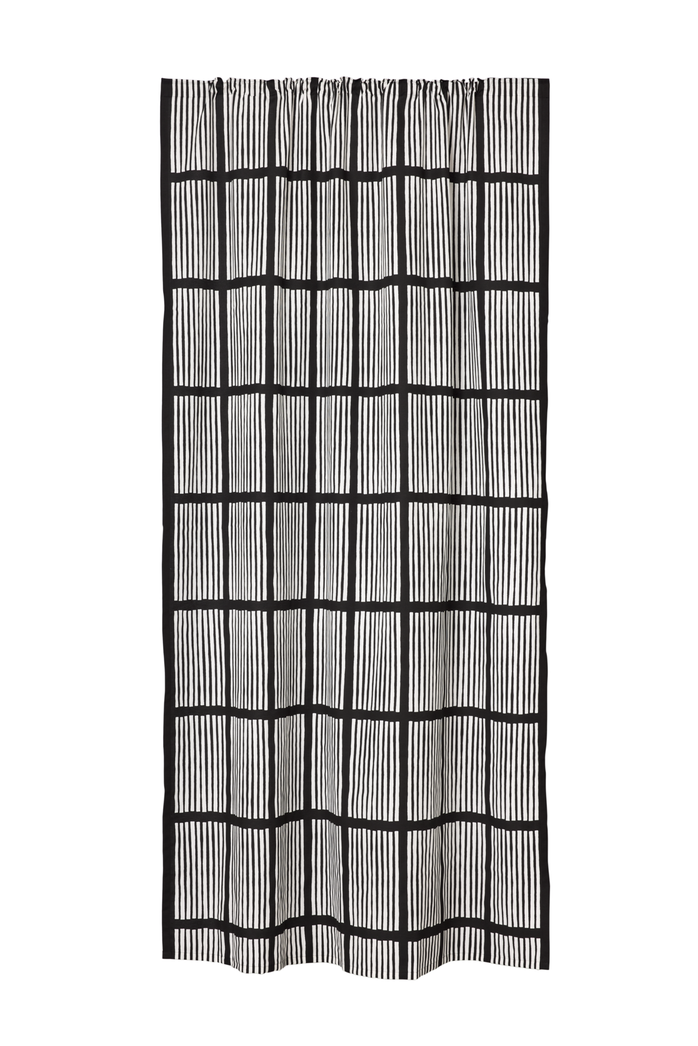 106263-3; Vallila Saga-verho Musta / 140x250 cm 