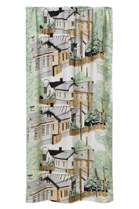 109010-7100; Vallila Naapurusto-verho Mintunvihreä / 140x250 cm 