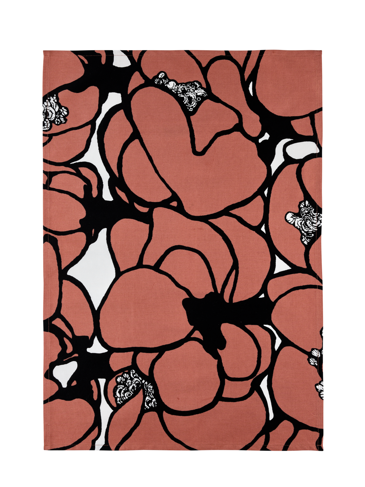 107109-4202; Vallila Makeba-keittiöpyyhe 2 kpl Punainen-harmaa / 50x70 cm 