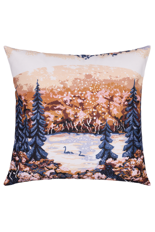 108836-3760; Vallila Muonio-koristetyynynpäällinen Okra / 43x43 cm 