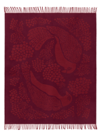 109386-4900; Vallila Viserrys-huopa Viininpunainen / 125x170 cm 