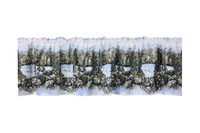 108826-6072; Vallila Muonio-verhokappa Sininen-vihreä / 60x250 cm 