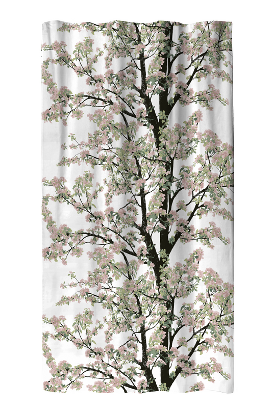 102352-2; Vallila Omenapuu-verho Roosa / 140x250 cm 