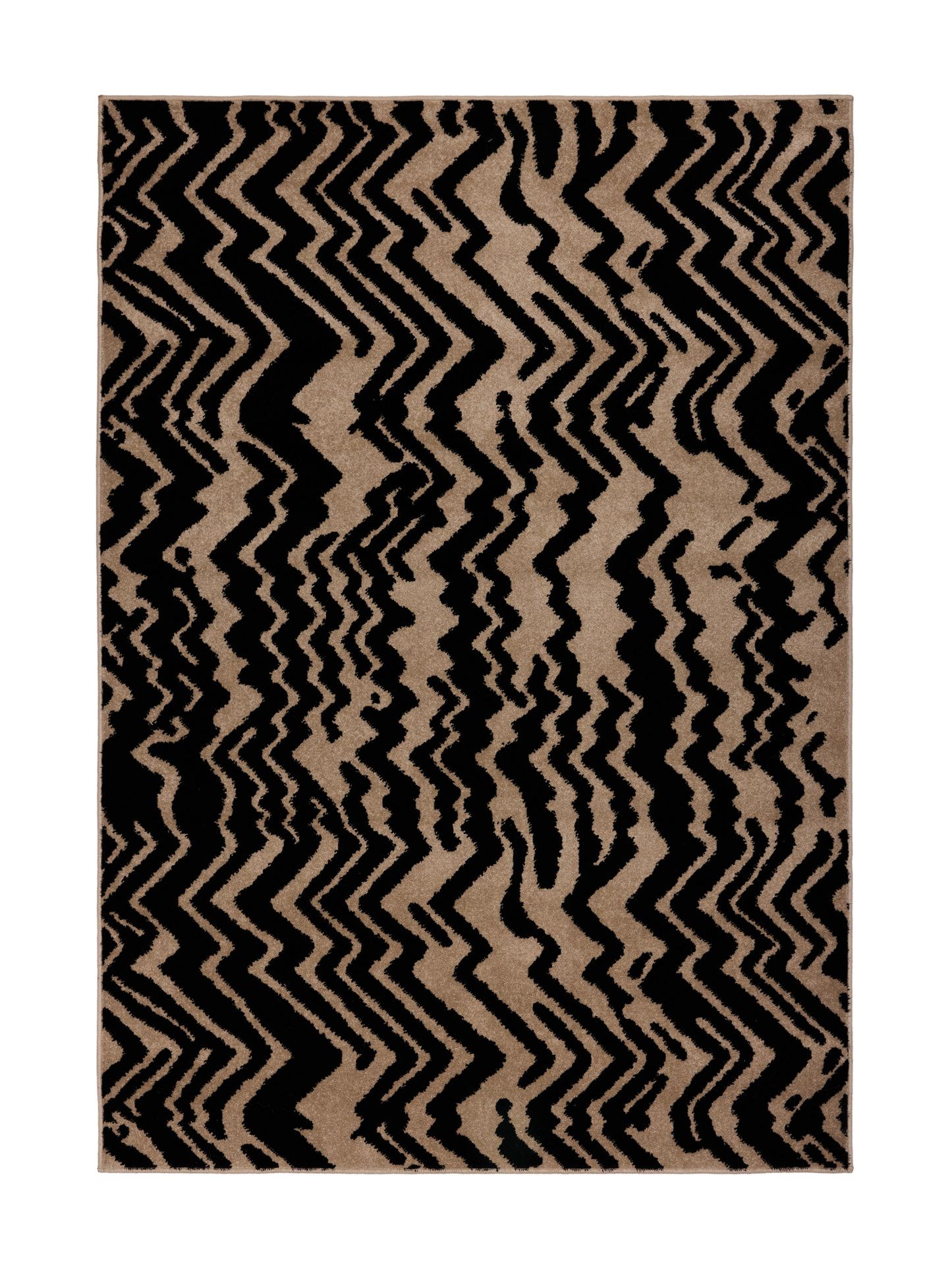 109364-1099; Vallila Zebra-matto Beige-musta / 160x230 cm 