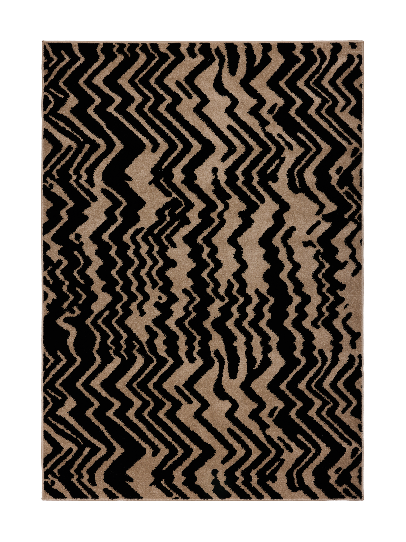 109364-1099; Vallila Zebra-matto Beige-musta / 160x230 cm 