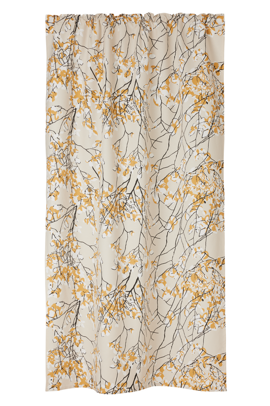 107210-12; Vallila Lehtisade-verho Beige-okra / 140x240 cm 