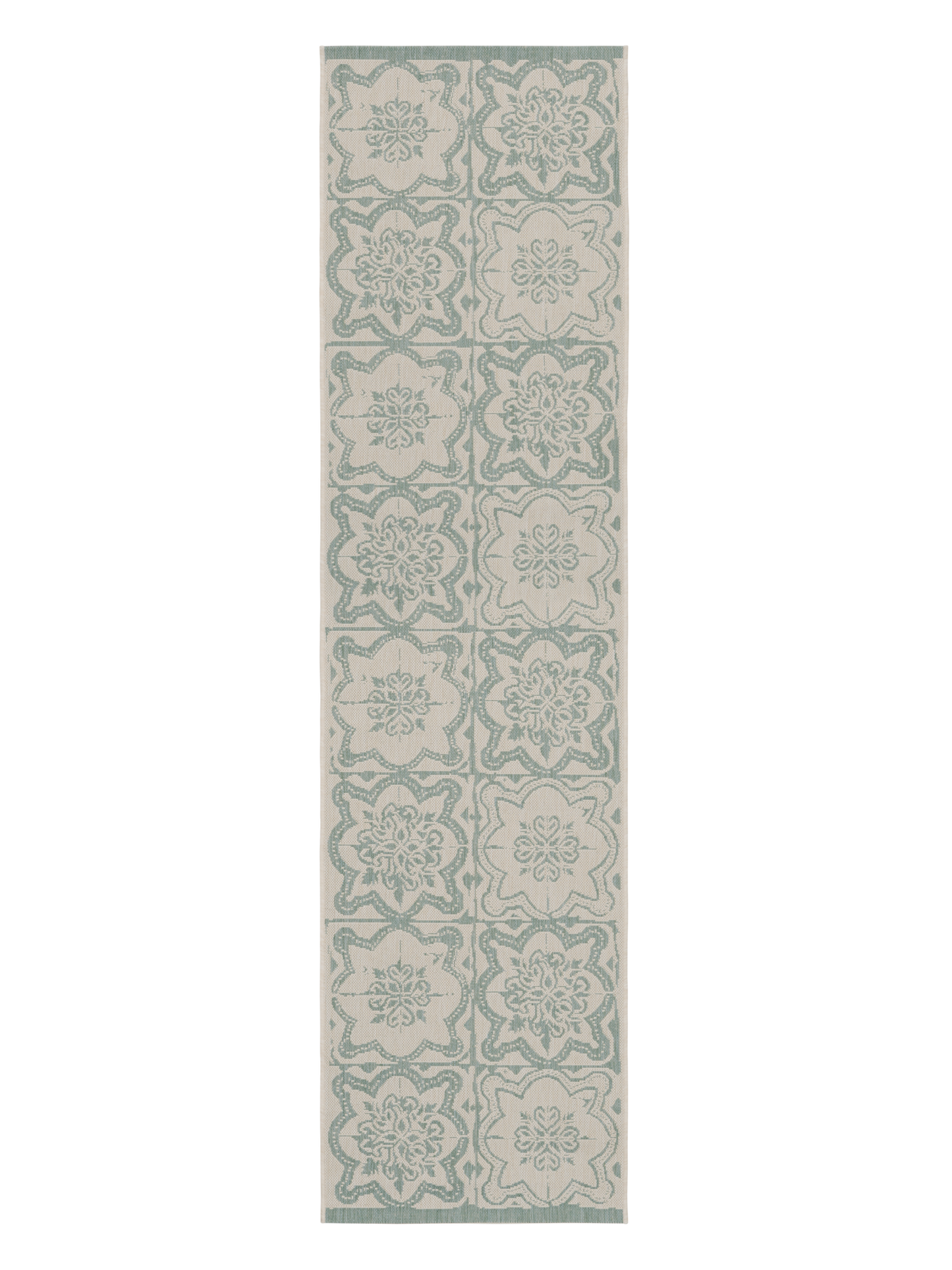 108595-7100; Vallila Kujakatti-käytävämatto Salvianvihreä / 80x300 cm 