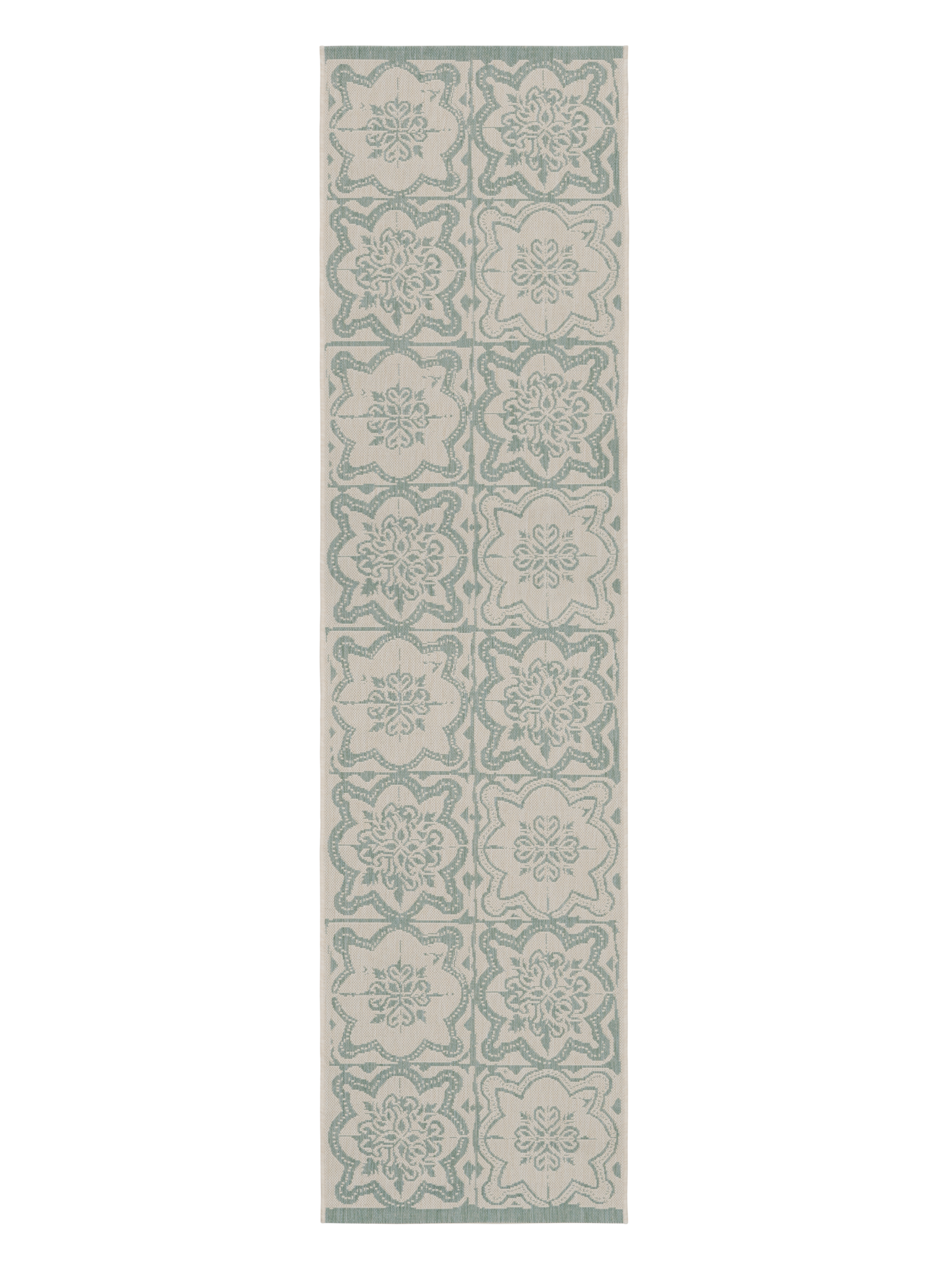 108595-7100; Vallila Kujakatti-käytävämatto Salvianvihreä / 80x300 cm 