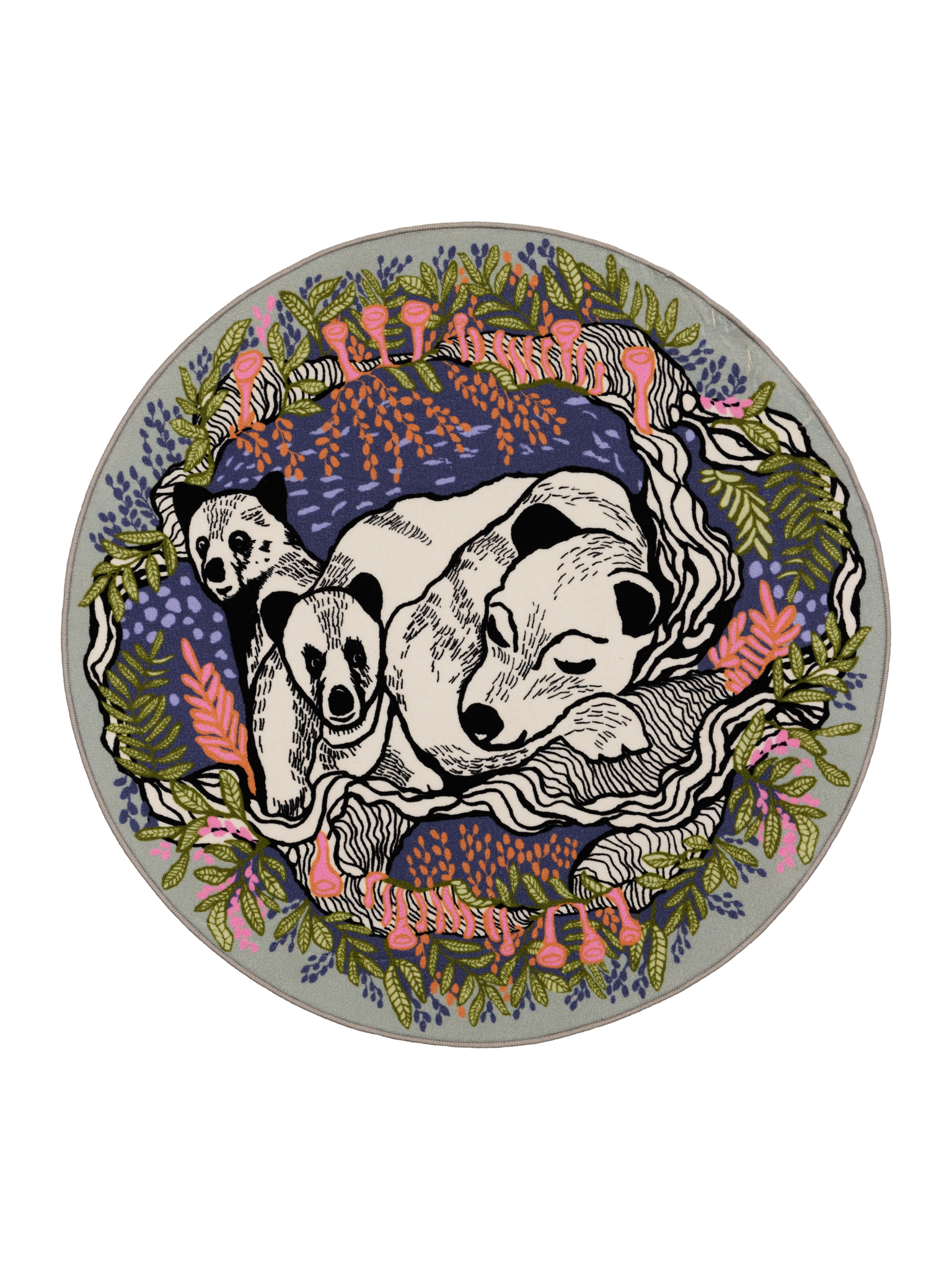 109085-8000; Vallila Unikeot-matto Monivärinen / Ø133 cm 