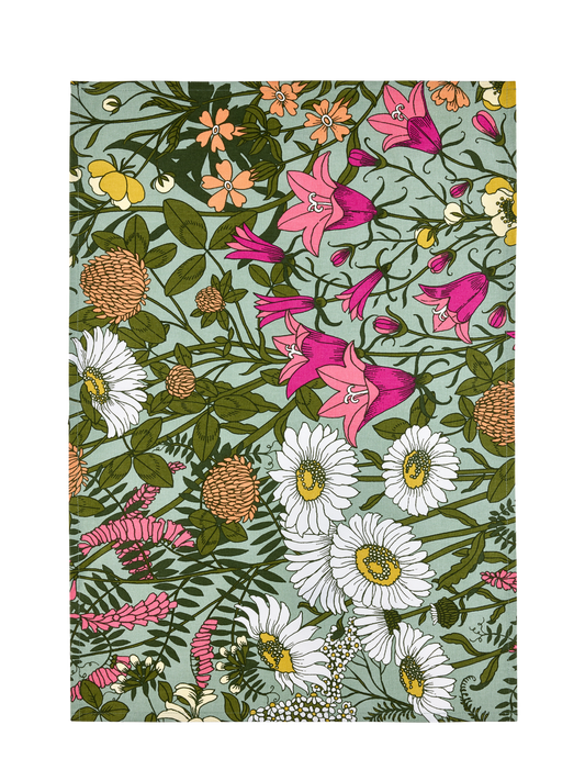 109047-7343; Vallila Ahomaa-keittiöpyyhe 2 kpl Vihreä-pinkki / 50x70 cm 