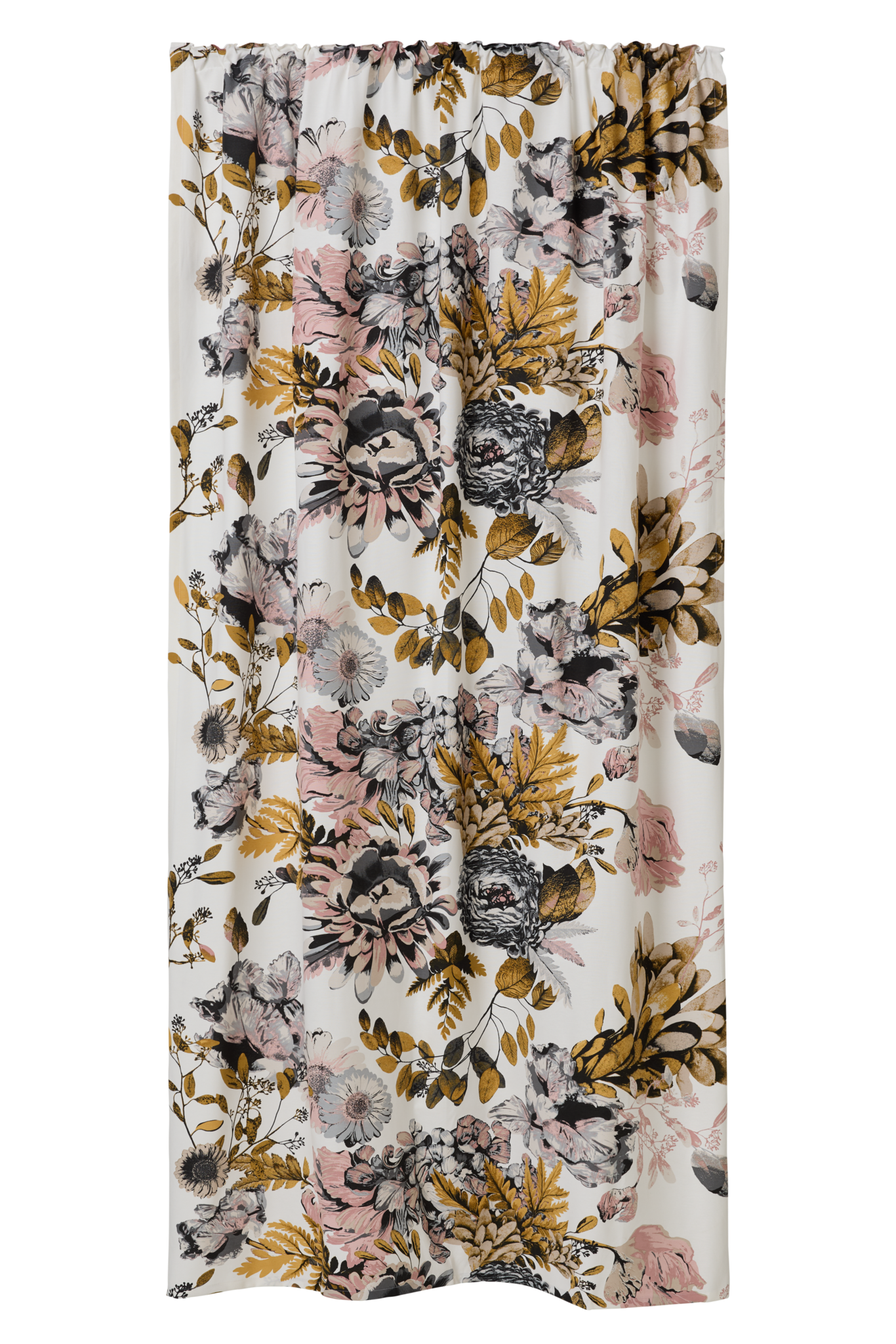 100496-9140; Vallila Lupita-verho Harmaa / 140x250 cm 