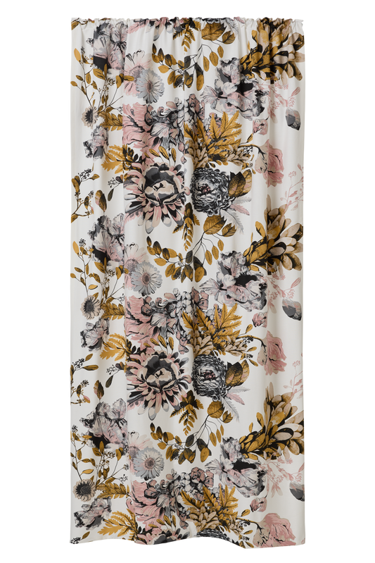 100496-9140; Vallila Lupita-verho Harmaa / 140x250 cm 