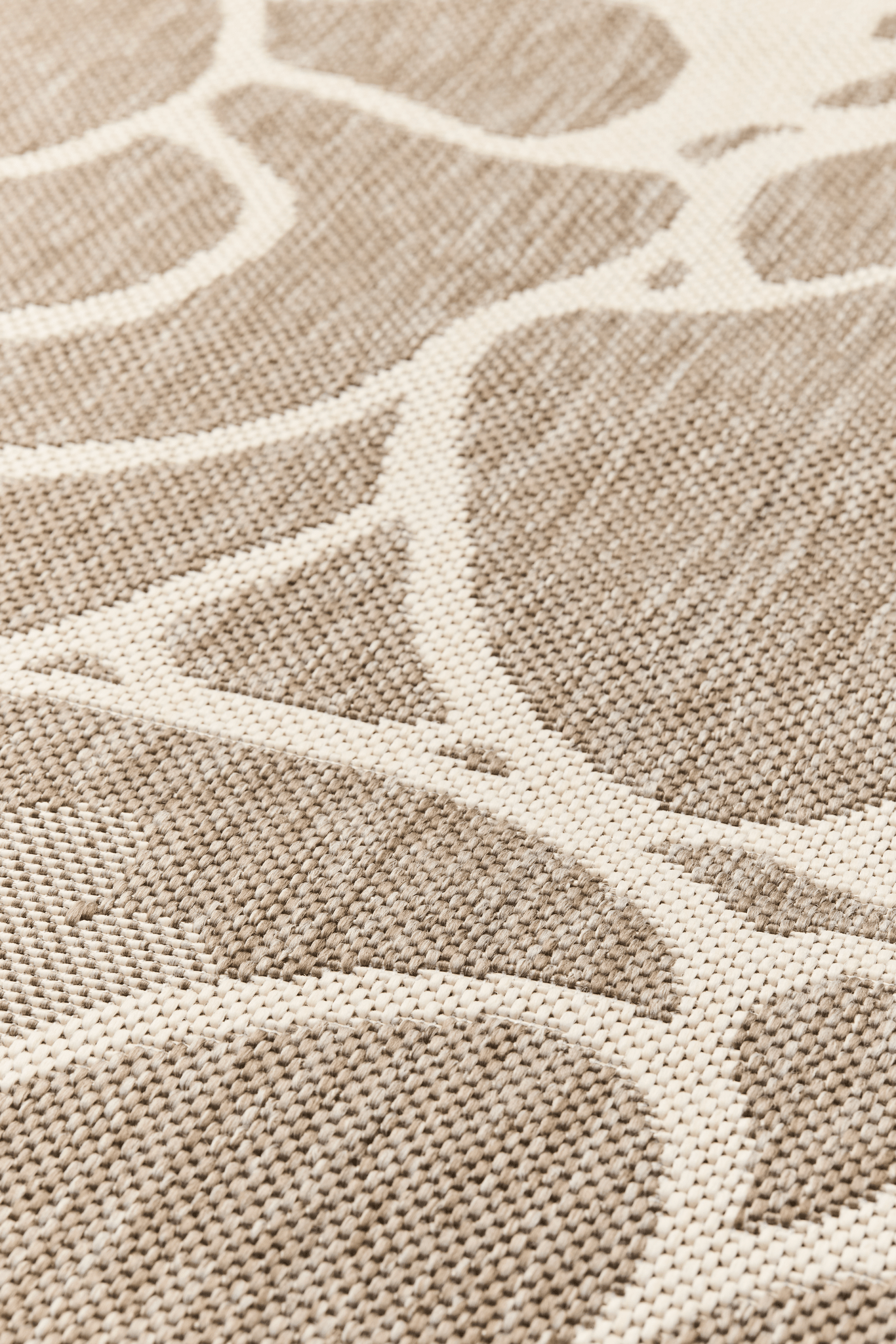 108296-1001_4; Vallila Makeba-käytävämatto Beige-valkoinen / 100x300 cm 