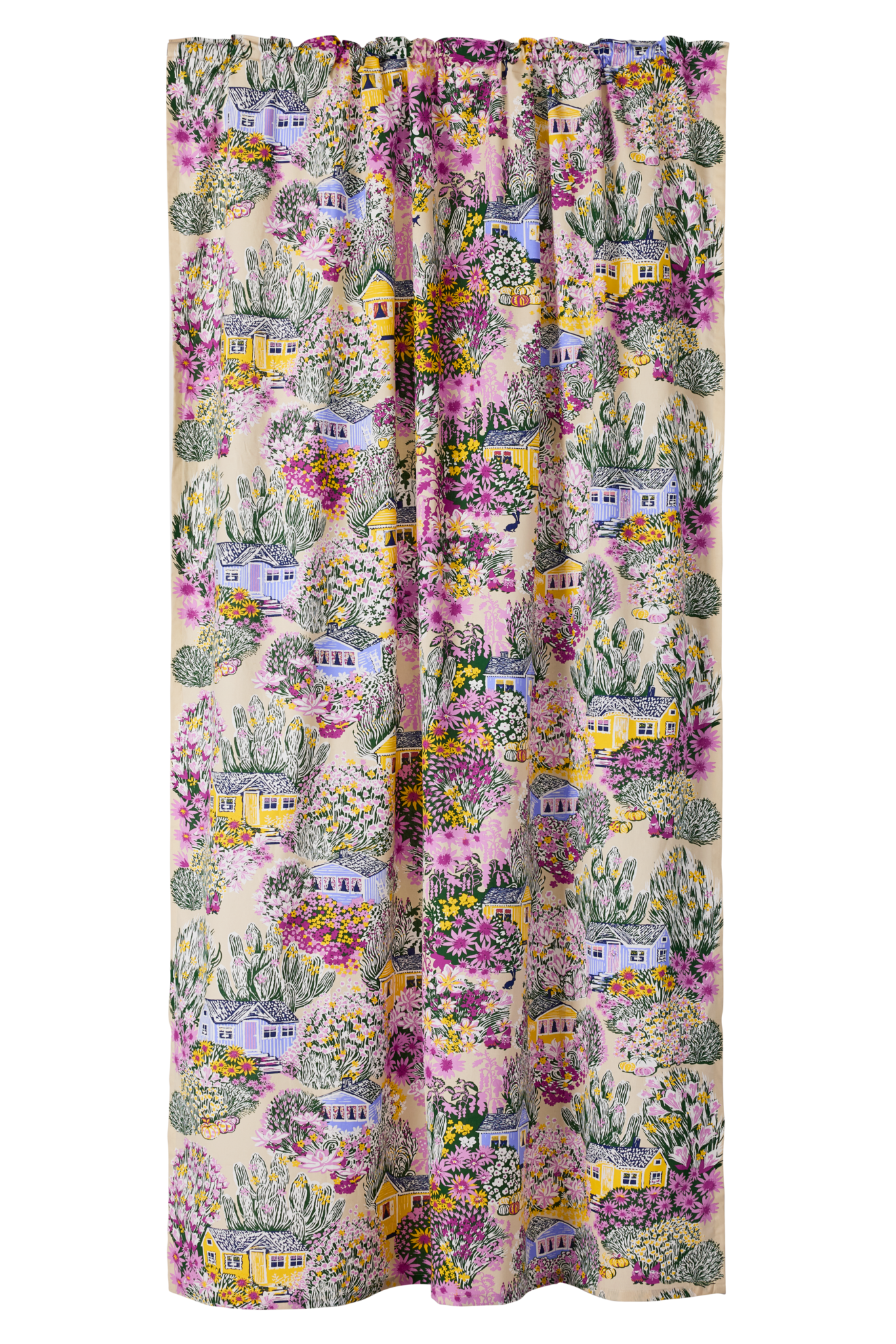 109259-8000; Vallila Huvilapolku-verho Monivärinen / 140x250 cm 