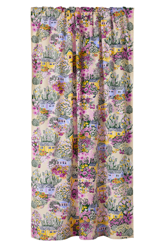 109259-8000; Vallila Huvilapolku-verho Monivärinen / 140x250 cm 