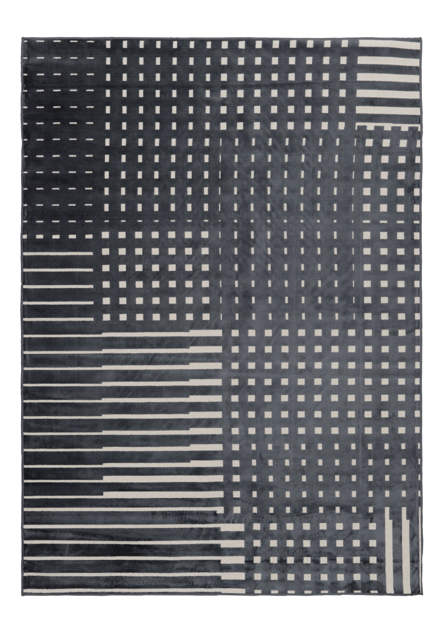 109423-9700; Vallila Ristikko-matto Antrasiitti / 160x230 cm 