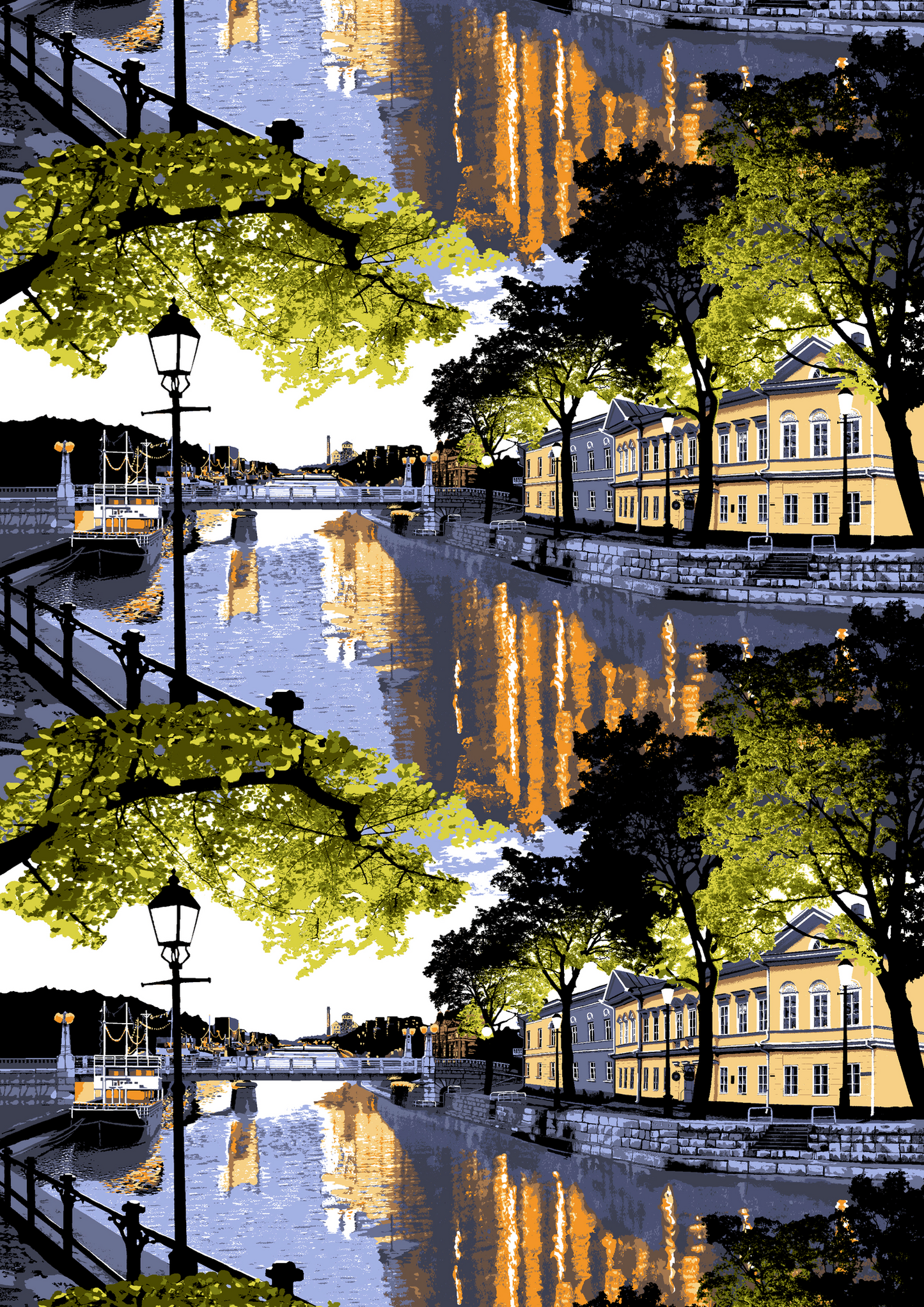 CT001765-2; Vallila Aurajoki-vahakangas 145 cm Monivärinen / 145 cm 