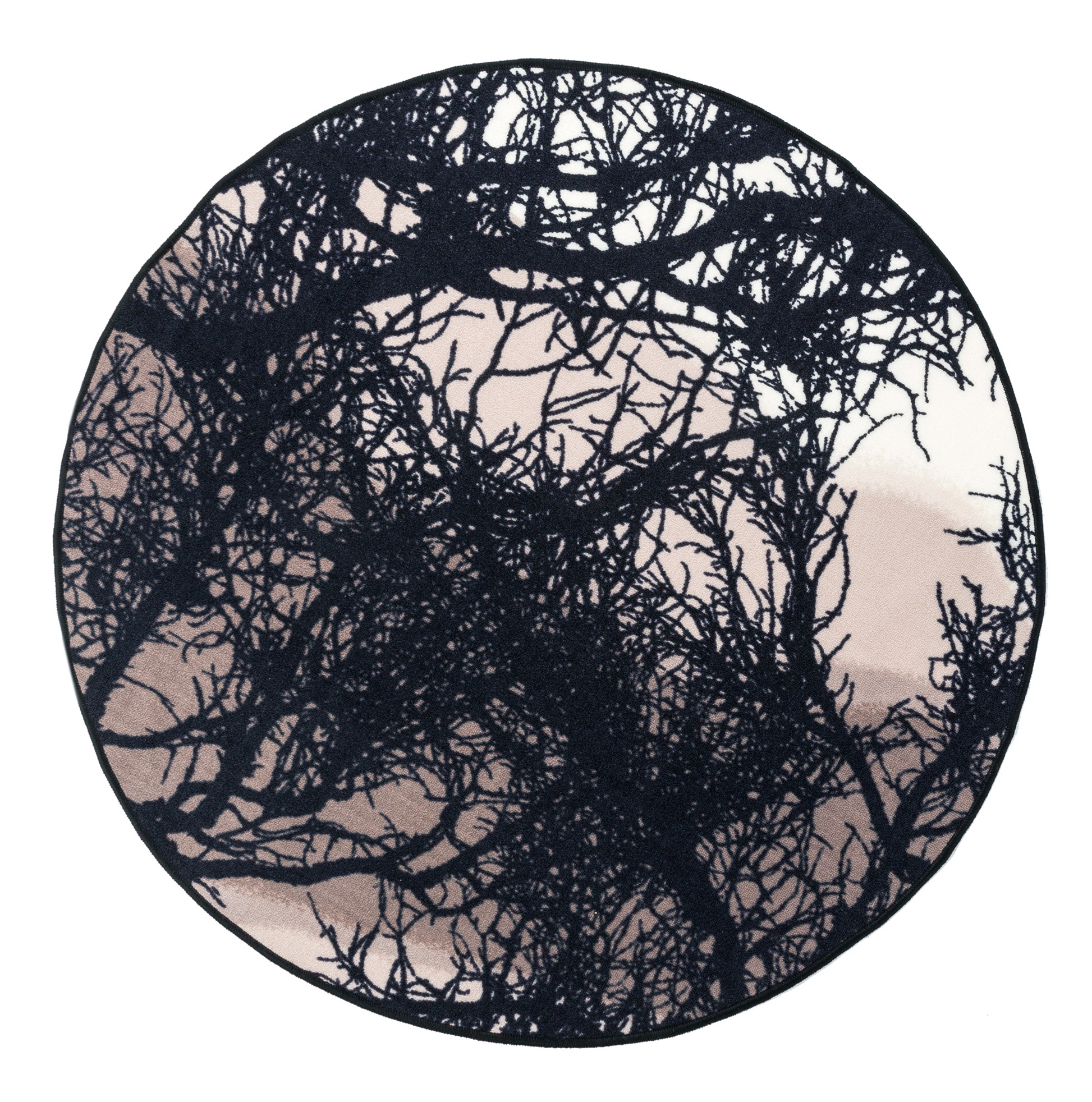 VM000818-75; Vallila Kelohonka-matto Pellava / Ø133 cm 