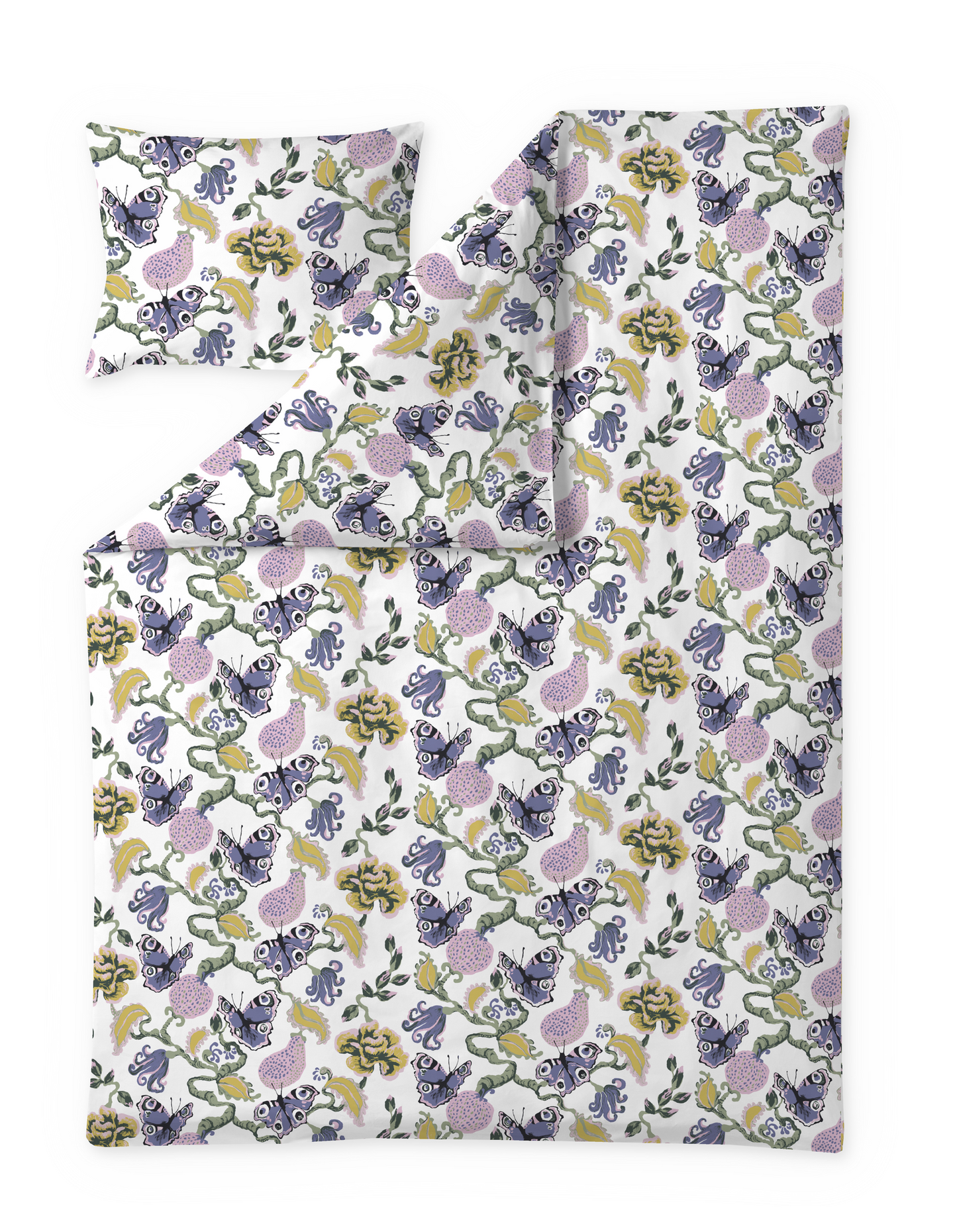 109279-8000; Vallila Fantasia-pussilakanasetti Monivärinen / 150x210 cm 