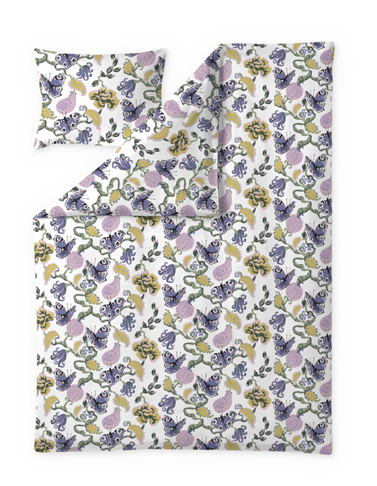 109279-8000; Vallila Fantasia-pussilakanasetti Monivärinen / 150x210 cm 