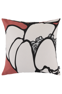 107197-4202; Vallila Makeba-koristetyynynpäällinen Punainen-harmaa / 43x43 cm 