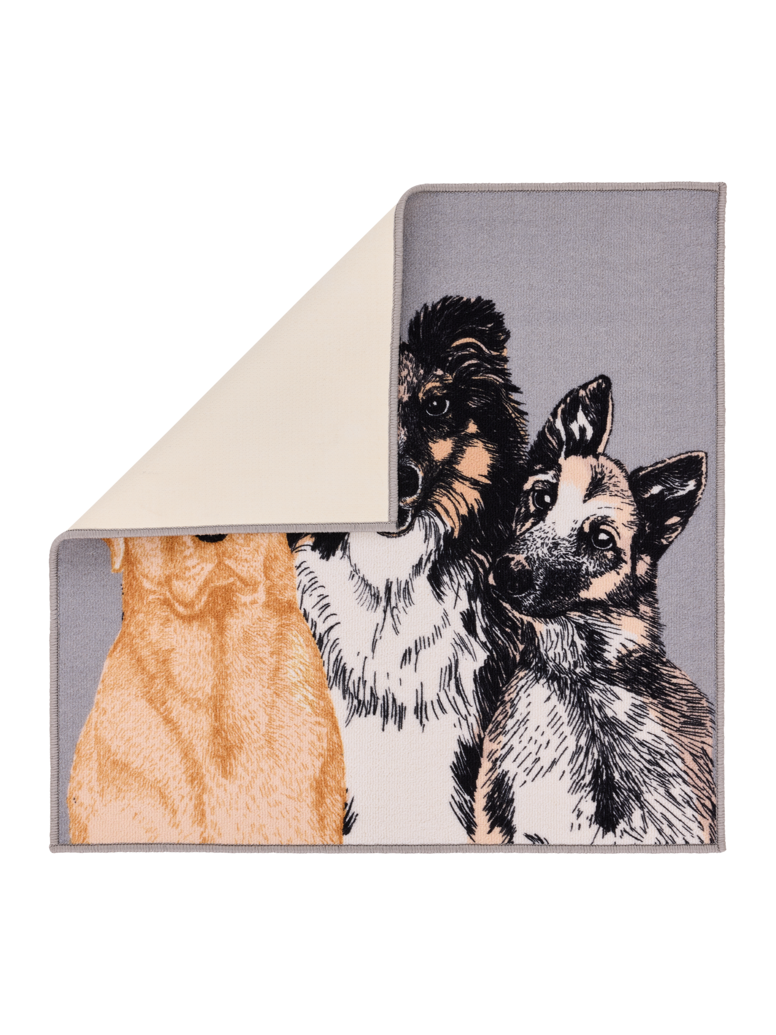 108730-1000_2; Vallila Ystävykset-matto Beige / 80x80 cm 