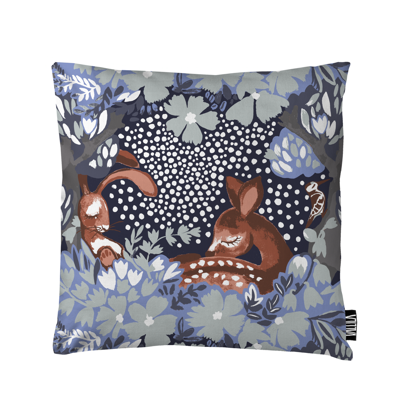 108951-6300; Vallila Nokosilla-koristetyynynpäällinen Sininen / 43x43 cm 