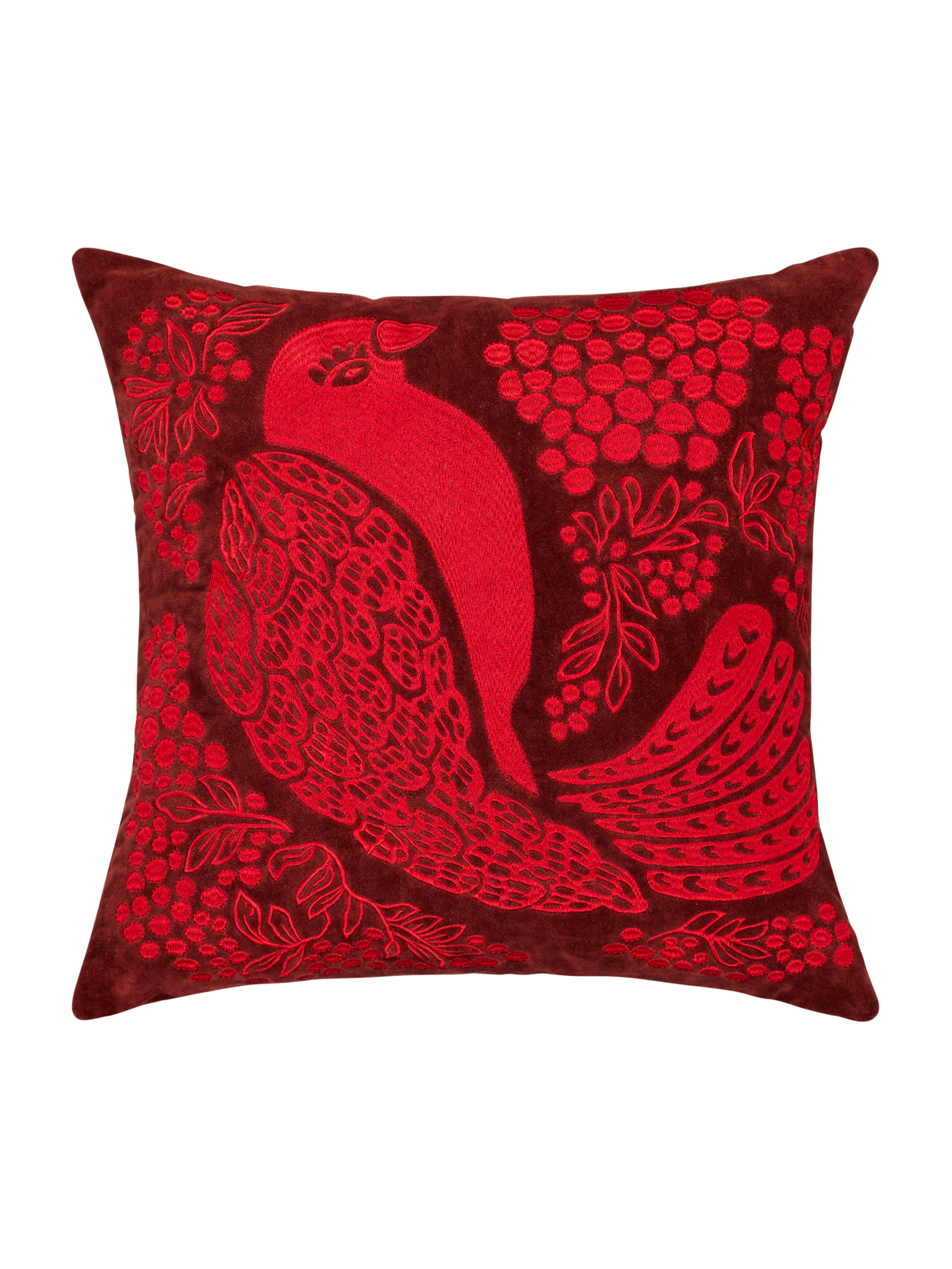 109374-4800; Vallila Viserrys-koristetyynynpäällinen Punainen / 43x43 cm 